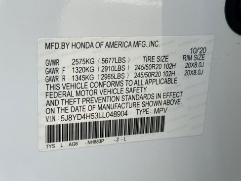 Used 2020 Acura MDX SH-AWD w/ Technology Package image 40