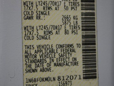 Used 2020 Nissan NV 1500 SV w/ Navigation Package image 33