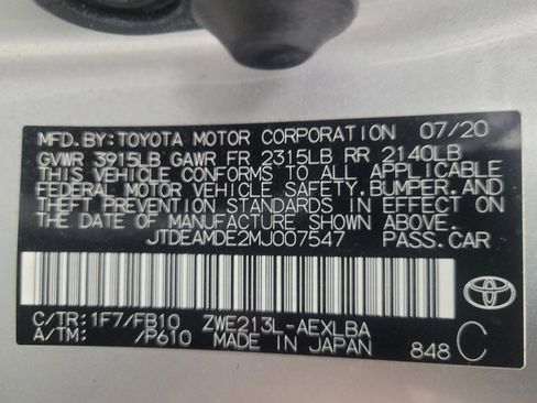 Used 2021 Toyota Corolla LE FWD image 33