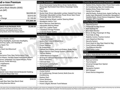 Certified 2022 Audi e-tron Premium w/ Convenience Plus Package image 31