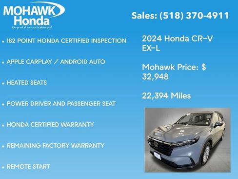 Certified 2024 Honda CR-V EX-L image 16