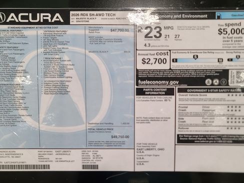 New 2026 Acura RDX SH-AWD w/ Technology Package image 33