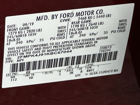 Used 2019 Ford Edge SEL w/ Equipment Group 201A AWD/4WD image 37
