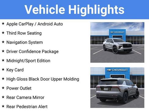 New 2026 Chevrolet Traverse LT w/ Midnight/Sport Edition FWD image 4