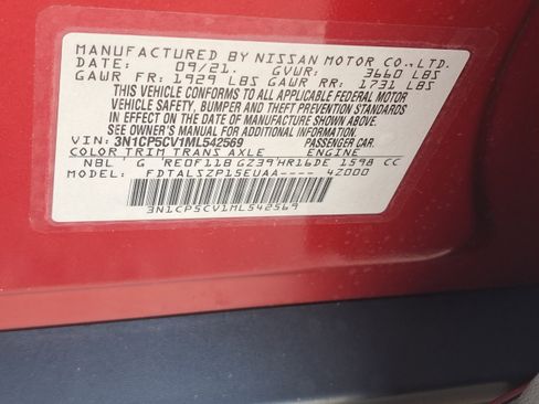 Certified 2021 Nissan Kicks SV FWD image 31