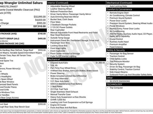 Used 2014 Jeep Wrangler Unlimited Sahara w/ Max Tow Package AWD/4WD image 5