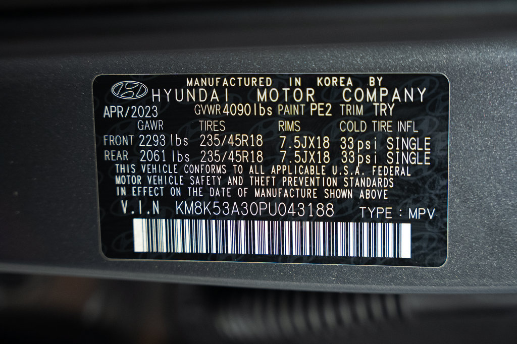 Certified 2023 Hyundai Kona Limited w/ Cargo Package FWD image 39