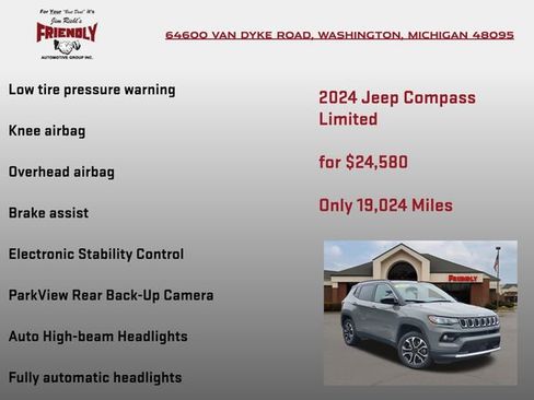 Used 2024 Jeep Compass Limited AWD/4WD image 20