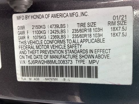 Used 2021 Honda CR-V EX-L image 39