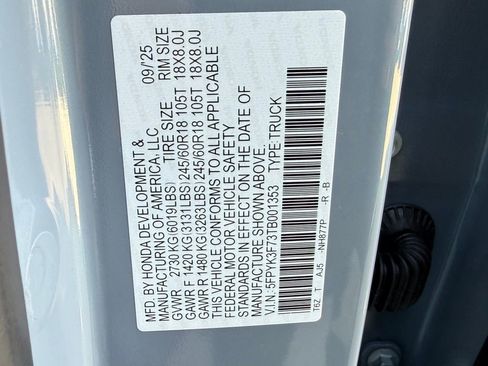 Certified 2026 Honda Ridgeline TrailSport+ image 29