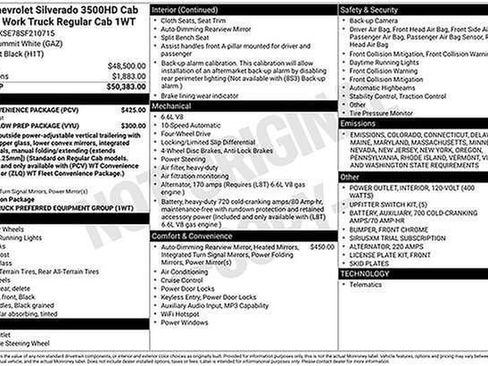 New 2025 Chevrolet Silverado 3500 W/T w/ WT Convenience Package image 9