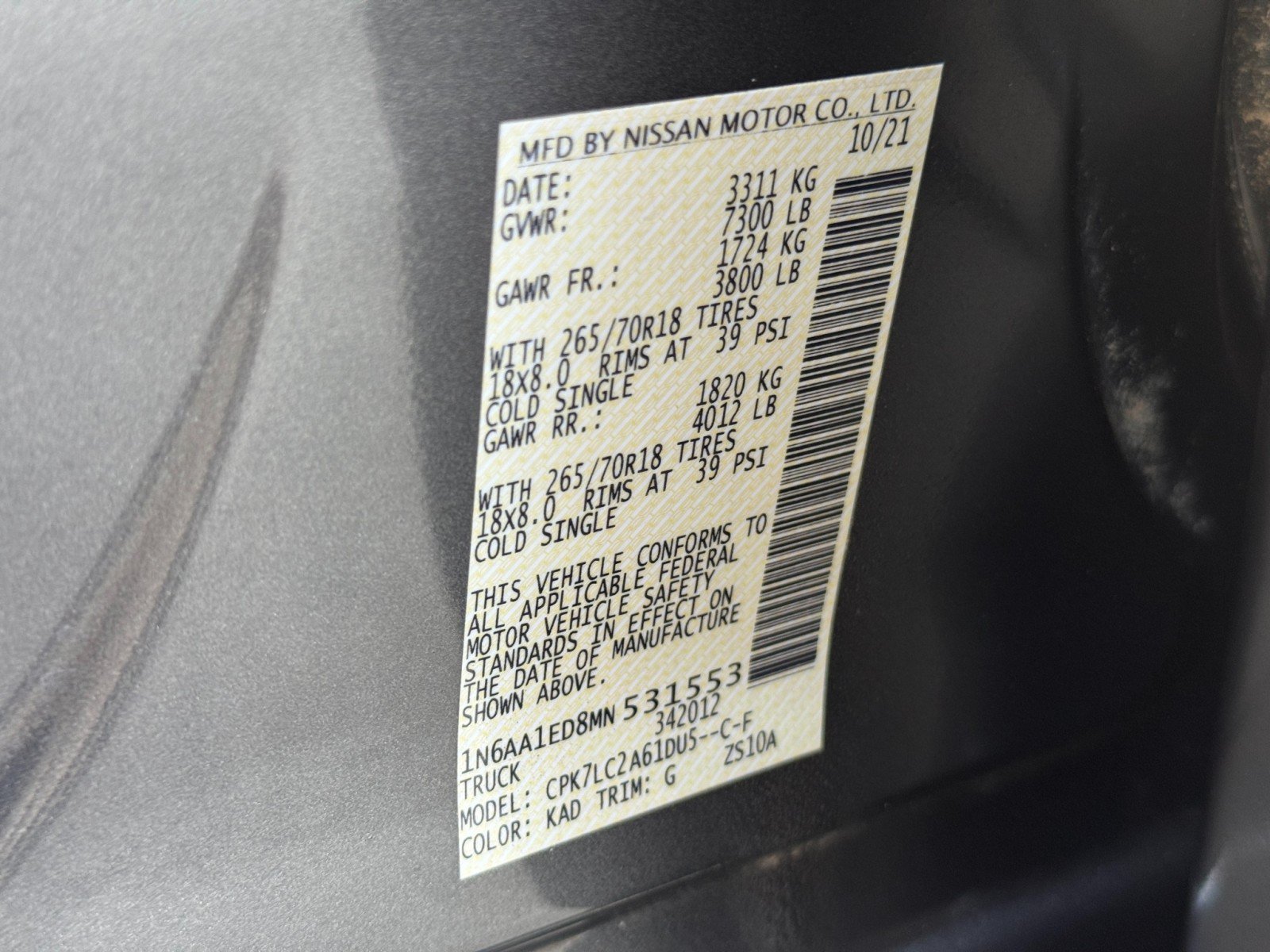 Used 2021 Nissan Titan SV w/ SV Convenience Package AWD/4WD image 41