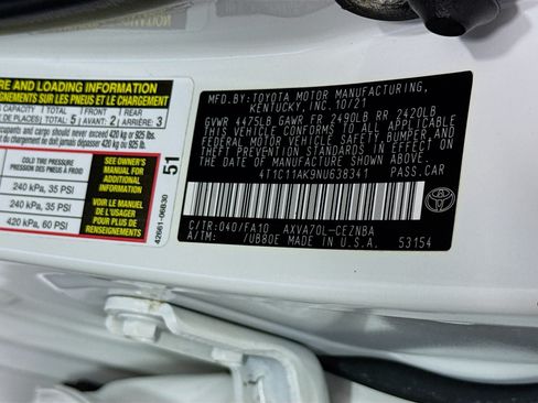 Used 2022 Toyota Camry LE FWD image 39