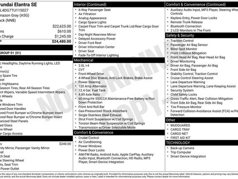 Certified 2026 Hyundai Elantra SE FWD image 28