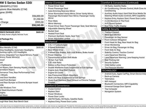 Used 2023 BMW 530i w/ Convenience Package image 37