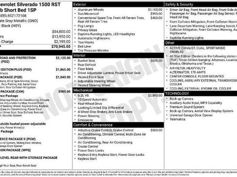 Used 2025 Chevrolet Silverado 1500 RST image 2