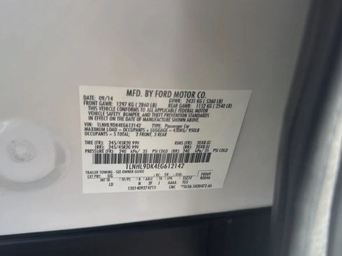 Used 2014 Lincoln MKS w/ Equipment Group 101A FWD image 26