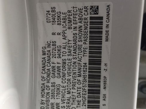 Certified 2025 Honda Civic Sport image 28