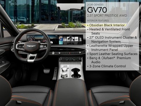 New 2026 Genesis GV70 2.5T Sport Prestige AWD/4WD image 17