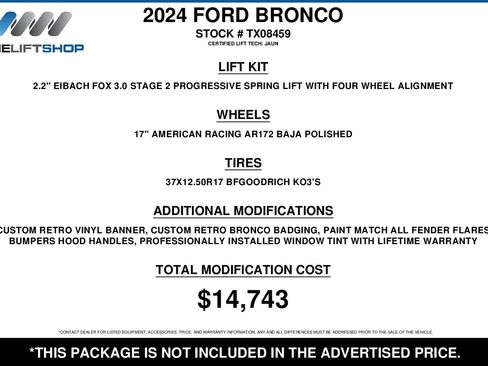 Used 2024 Ford Bronco Heritage Edition image 2