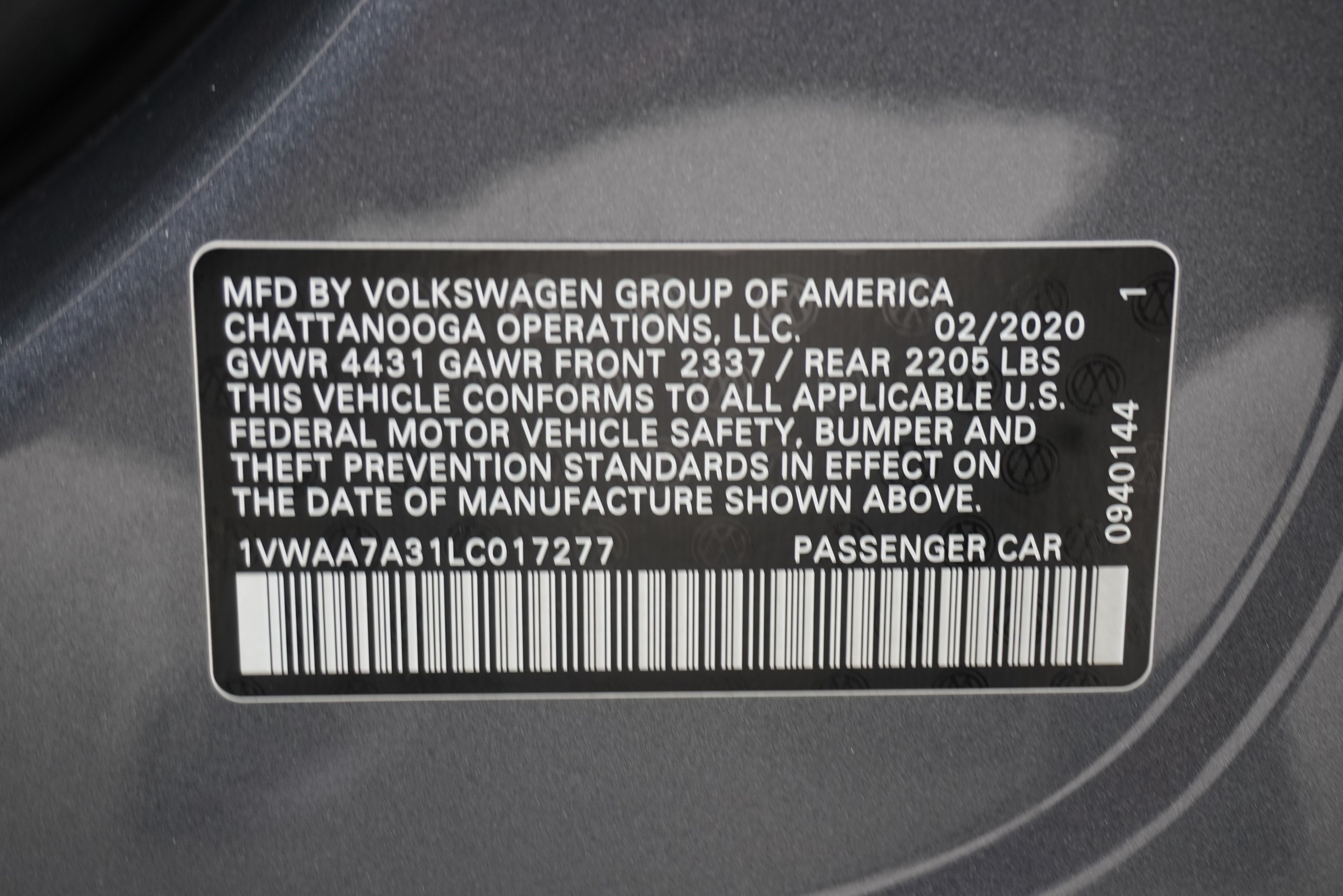 Used 2020 Volkswagen Passat 2.0T S FWD image 25