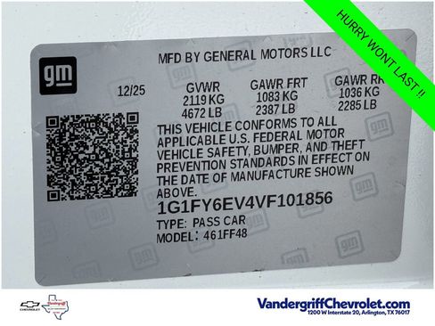 New 2027 Chevrolet Bolt LT w/ Comfort Package FWD image 14
