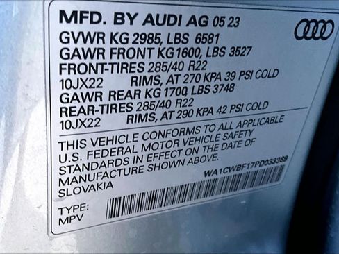 Used 2023 Audi SQ8 Prestige w/ Prestige Package AWD/4WD image 33