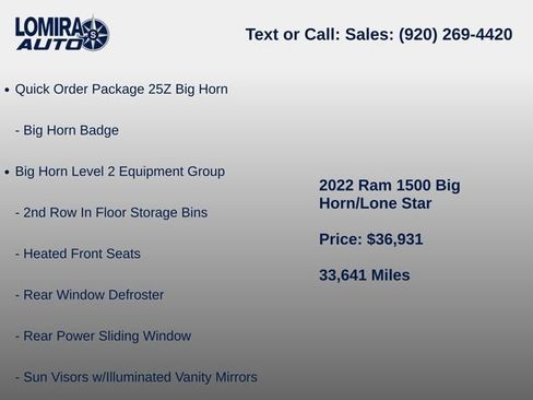 Used 2022 RAM 1500 Big Horn AWD/4WD image 5