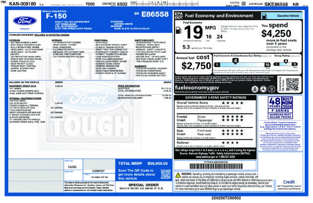 Used 2025 Ford F150 XLT w/ Equipment Group 301A Standard AWD/4WD image 44