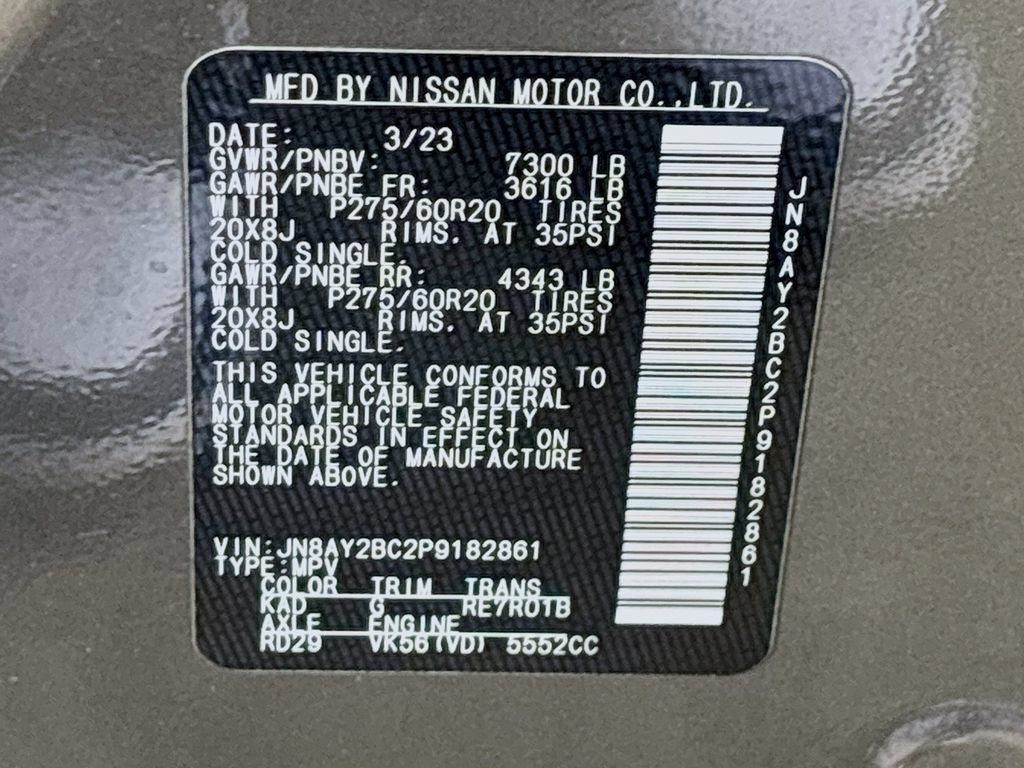 Used 2023 Nissan Armada SL RWD image 32