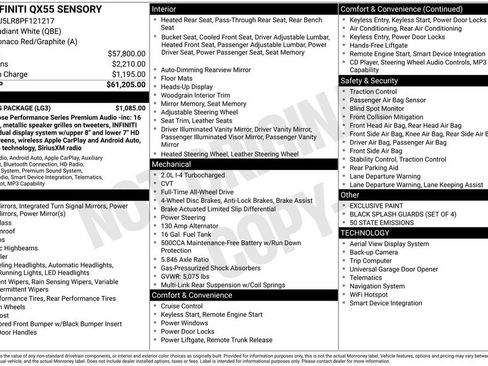 Used 2023 INFINITI QX55 Sensory w/ Lighting Package image 41