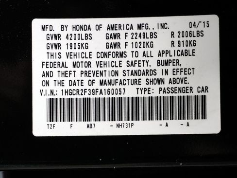 Used 2015 Honda Accord LX image 40