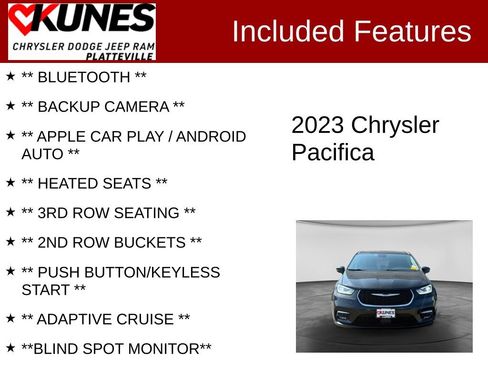 Used 2023 Chrysler Pacifica Touring-L FWD image 2
