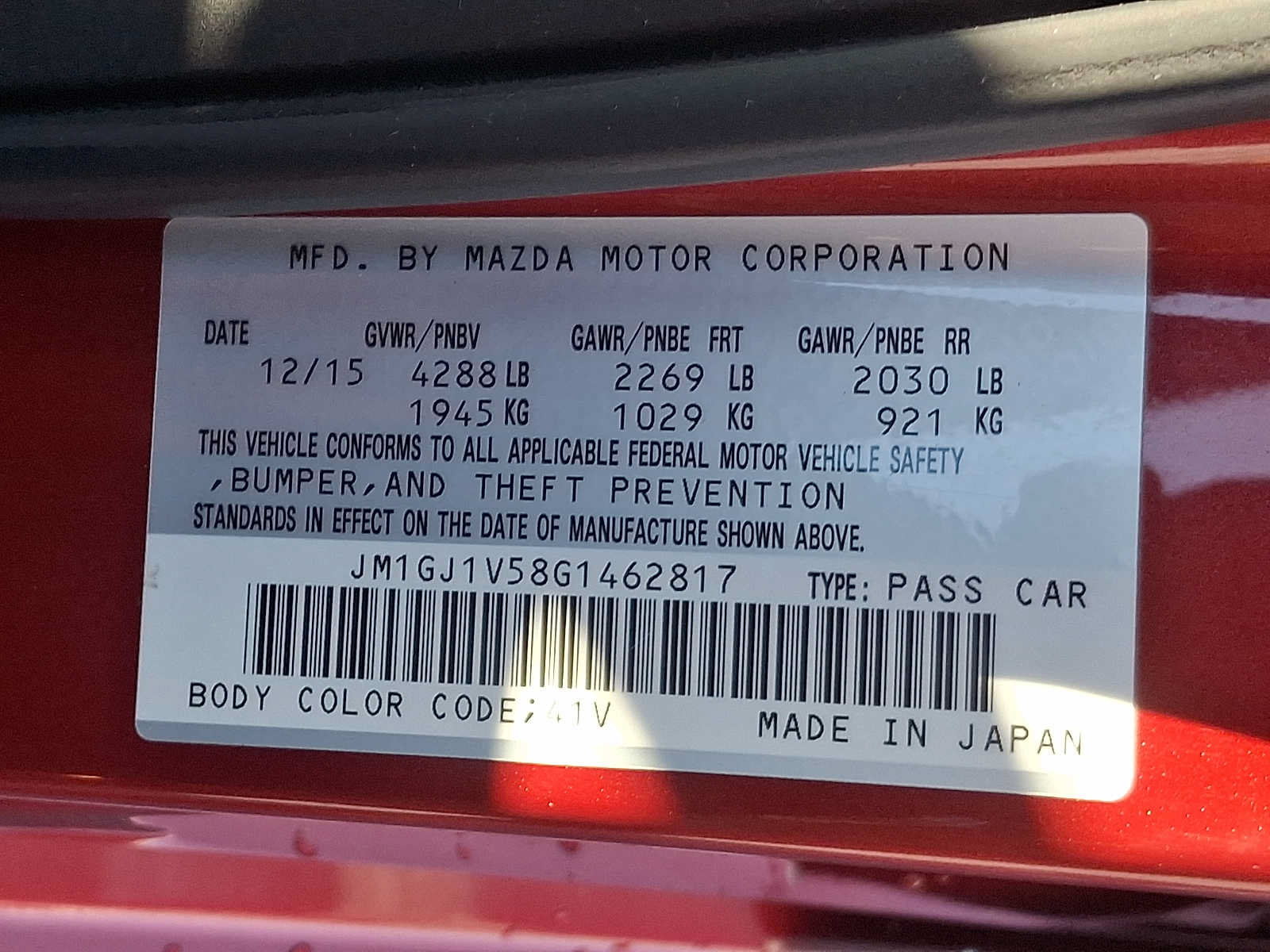 Used 2016 MAZDA MAZDA6 Touring FWD image 28