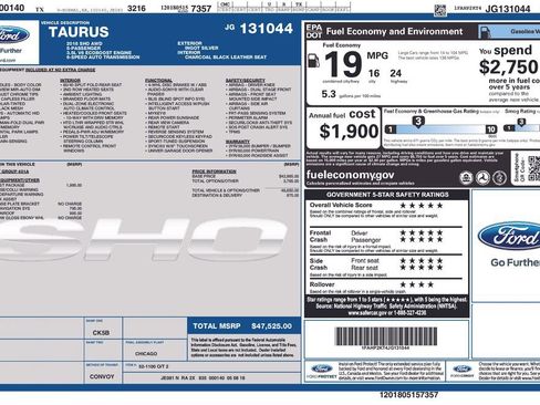 Used 2018 Ford Taurus SHO w/ Driver Assist Package image 6