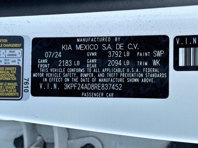 Certified 2024 Kia Forte LXS w/ LXS Technology Package FWD image 27