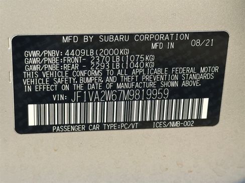 Used 2021 Subaru WRX STI Limited image 30