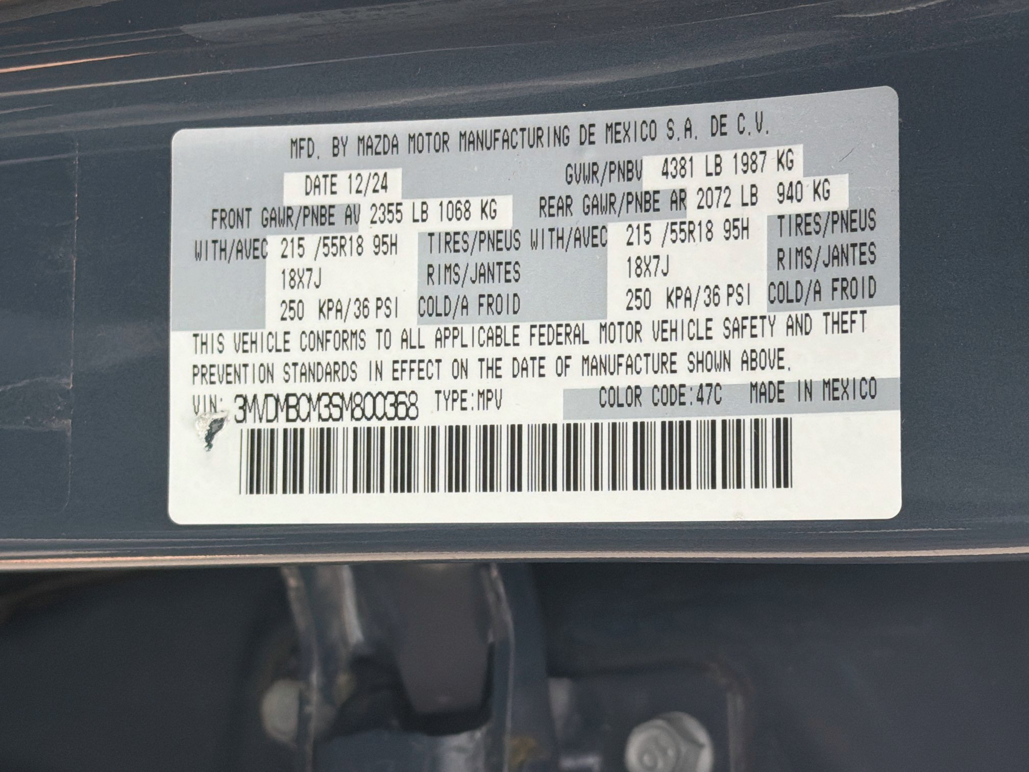 Used 2025 MAZDA CX-30 AWD 2.5 S w/ Preferred Package image 12