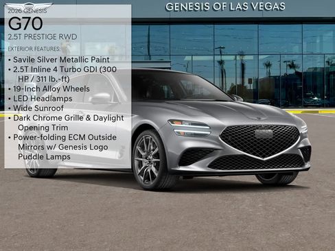 New 2026 Genesis G70 2.5T Prestige image 3