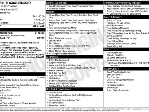 New 2025 INFINITI QX60 Sensory w/ Vision Package image 39