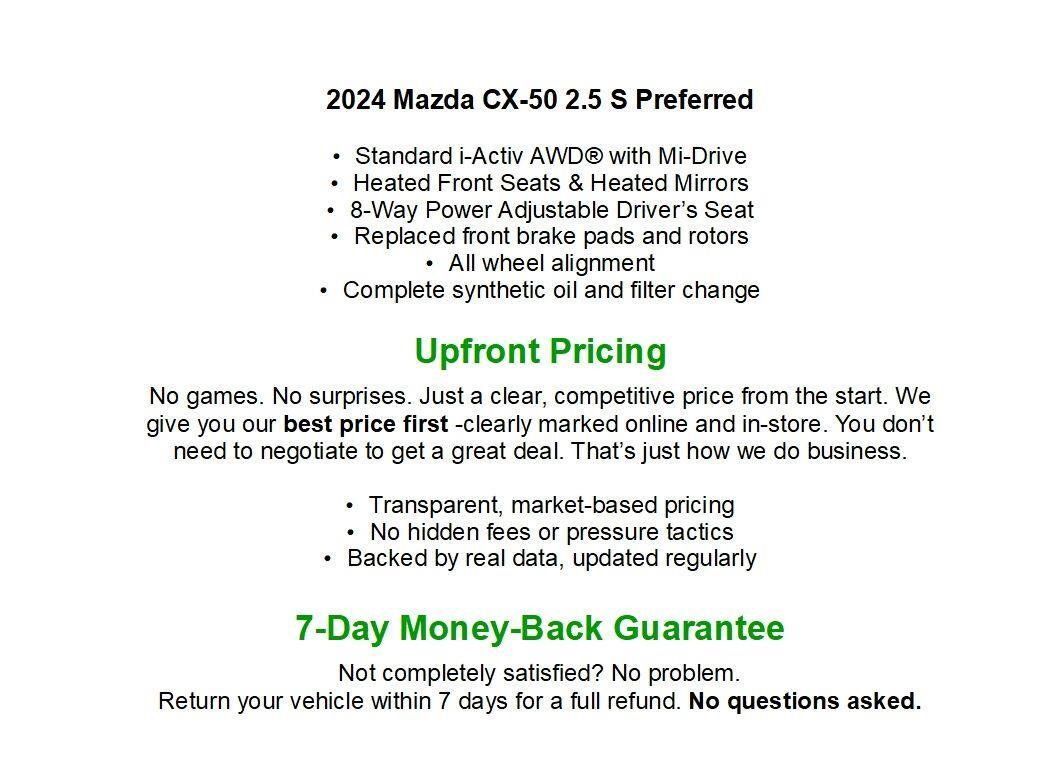 Used 2024 MAZDA CX-50 AWD 2.5 S w/ Cargo Package image 1