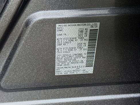 Used 2019 Nissan Pathfinder SV w/ Cargo Package FWD image 40