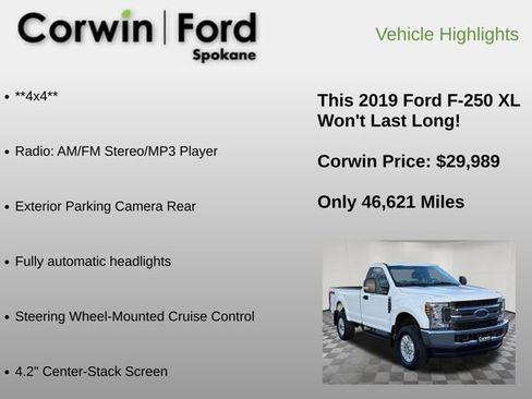 Used 2019 Ford F250 XL w/ XL Value Package image 12