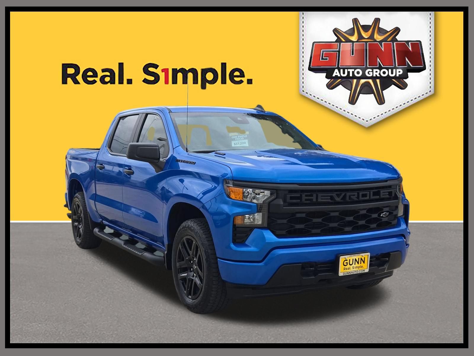 Certified 2025 Chevrolet Silverado 1500 Custom w/ Turbomax Blackout Package AWD/4WD image 1