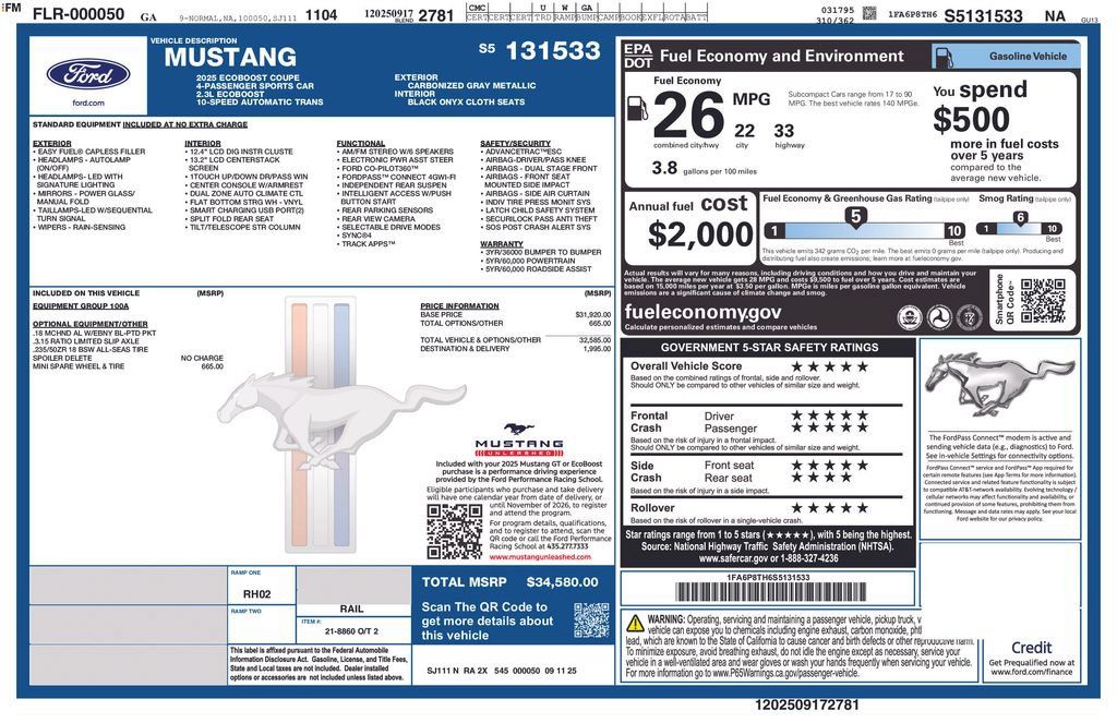 Used 2025 Ford Mustang Coupe RWD image 28