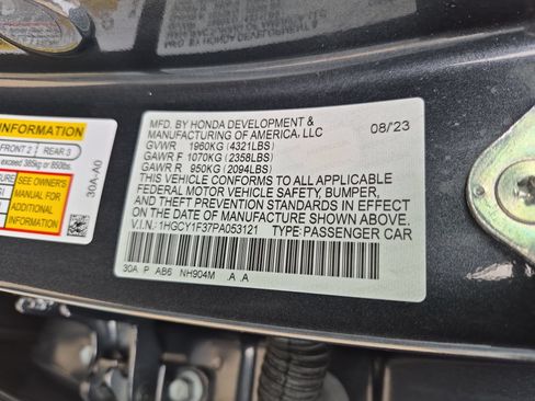 Used 2023 Honda Accord EX image 34