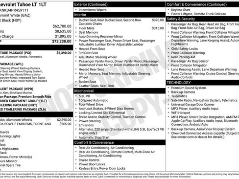 Used 2023 Chevrolet Tahoe LT w/ LT Signature Package AWD/4WD image 4
