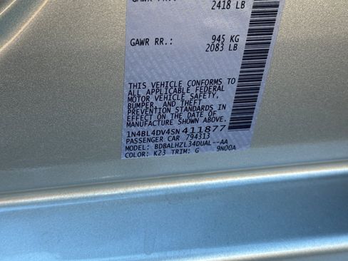 New 2025 Nissan Altima 2.5 SV w/ SV Special Edition Package image 32