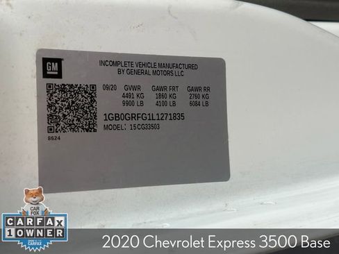 Used 2020 Chevrolet Express 3500 w/ Power Convenience Package image 31