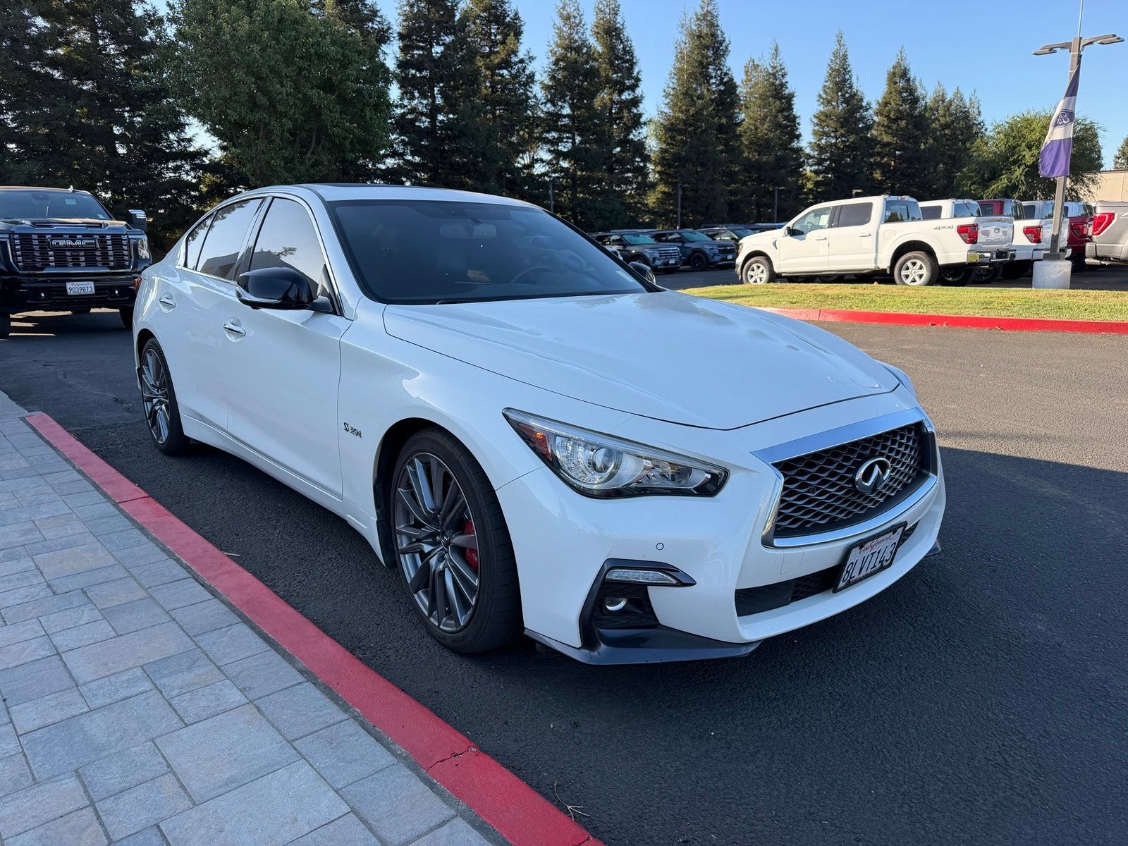 Used 2019 INFINITI Q50 Red Sport 400 w/ Sensory Package RWD image 7